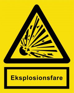 Eksplosionsfare 148 x 210 mm