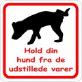Hunde, udstillede varer