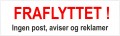 Flytte-mrkat 40 x 120 mm