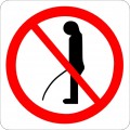 Urinering forbudt