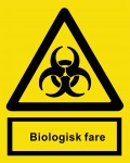 Biologisk fare 148 x 210 mm