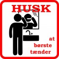 Husk at brste tnder, 120 x 120 mm