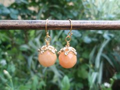 Facetterede orange jade