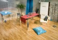 Ege parket gulve, hvid matlak
