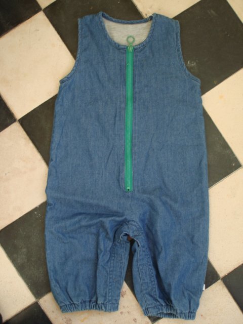 Tiny Minymo denimoverall med foer