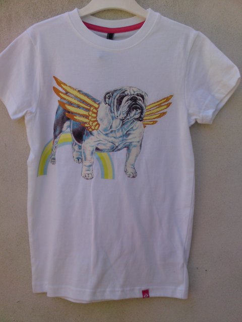 Freeze t-shirt med bulldog