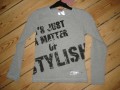 Noise t-shirt med lange rmer og tryk