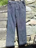 Freeze Jeans med lynls p bag