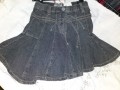 Fransa nederdel i sort denim