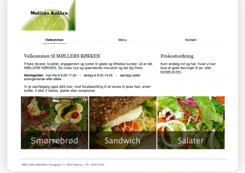 Simpel og billig hjemmeside