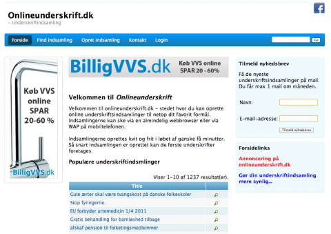 Hjemmeside - Website fra COMONLI