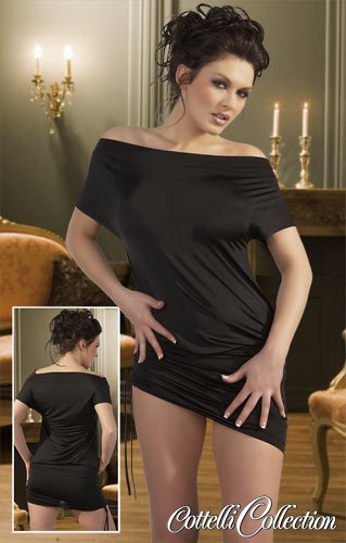 Shirred mini dress