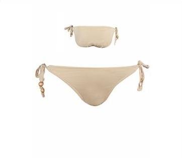 Guld tie side bikini underdel