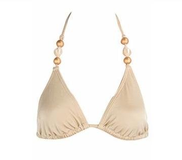 Guld triangle bikini top