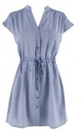 Lys bl waist shirt
