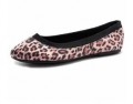 Leopard satin ballerina