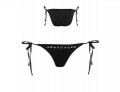 Sort embellished bikini underdel