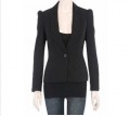 Sort suit jakke