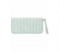 Mint zip quilted pung