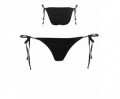 Sort tie side bikini underdel