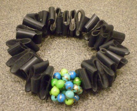 Cykelslange armbnd med br.