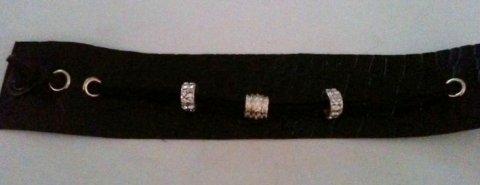Rå læderarmbånd