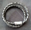 Dobbelt læderarmbånd
