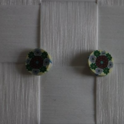 Fimo reringe gul med blomster