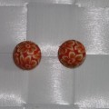 Fimo ørerige rund orange
