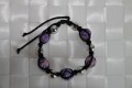 Knytte fimo armbnd lilla