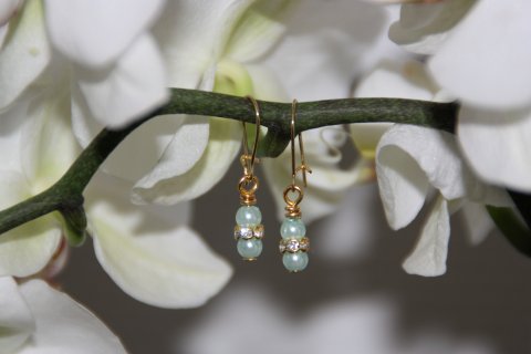 mintgrønne perler kr. 35,-