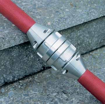 ICONOS klemglideringe i aluminium for B75 storz slangekoblinger