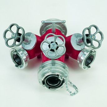 B x CBC Afgrener med sdeventil, hus, ventiloverdel og storz i letmetal