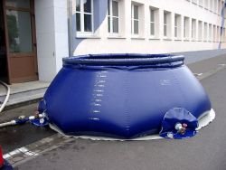 Opsamlingskar, selvrejsende, slukningsvand, 3000 liter