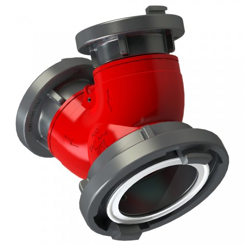 BB x 110mm Samlestykke med ventilklap, hus, ventilklap og storz i letmetal
