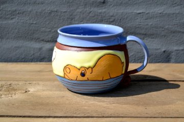 Mug with hippo