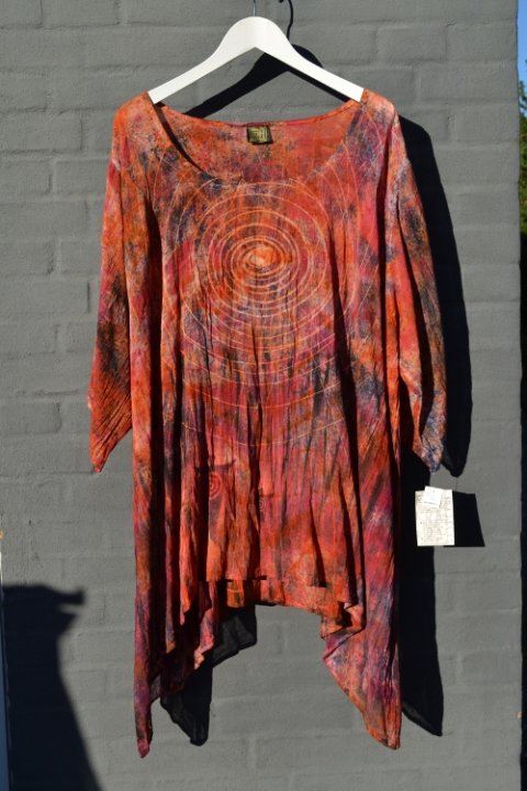 Tunic in burned colours XXXL