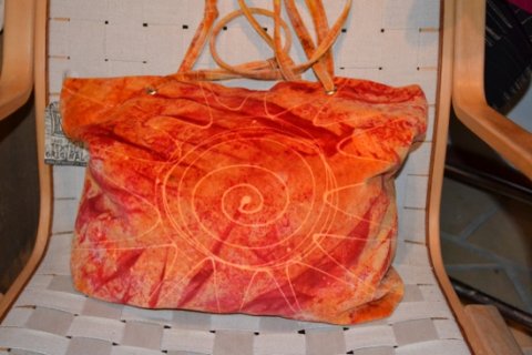 Bag in velvet
