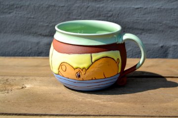 Mug with hippo
