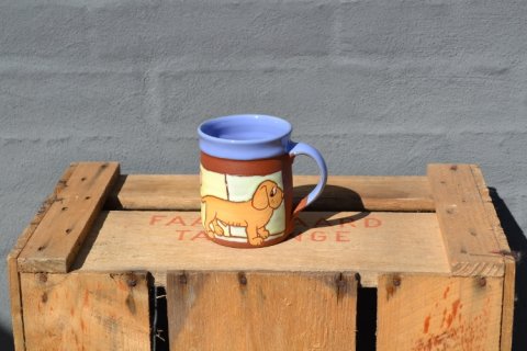 Mug with dachshund
