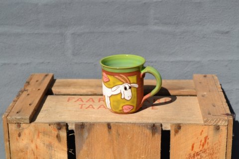 Mug with goat