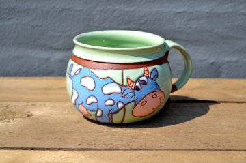 Mug with cow with spots