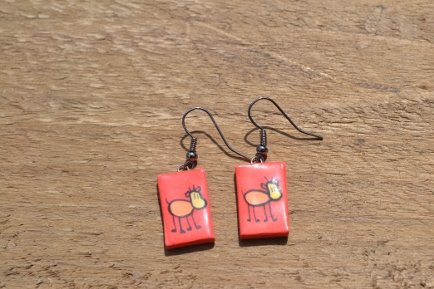 Red with cow