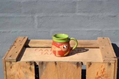 Milkjar with cat