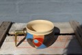 Mug with metalhandle