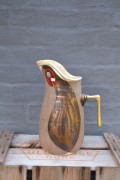 Jar for water or wine with metalhandle