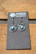 Earrings with turquoise