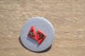 Red triangle with cats