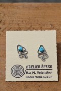Earstick with turquoise