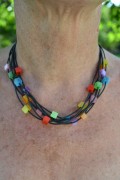 Jewellery handmade in gauchuck/rubber